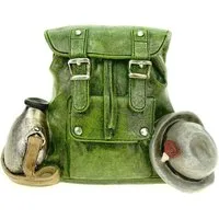 Udo Schmidt Bremen...das Original Spardose Spardose Rucksack 16 cm Polyresin Sparschwein wandern Urlaub Berg