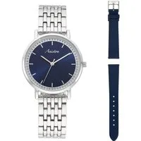 Aniston JEWELRY & WATCHES Quarzuhr, (Set, 2-tlg., mit Wechselband), Armbanduhr, Damenuhr, Ideal auch als Geschenk, neue Kollektion