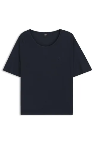 BOSS Womenswear Black - SHINY RIB_Top Dark Blue - Gr. - L