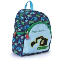 COPPENRATH DIE SPIEGELBURG Kinderrucksack Rucksack Kleine Freunde BAGGER "Wenn ich mal groß bin...", mit Brustgurt, Applikation & Stickereien