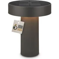 Briloner Leuchten LED Außen-Tischleuchte Solar Tischlampe kabellos Akku Touch dimmbar Design Award, LED wechselbar, Warmweiß, 16x20 cm, Akku tauschbar, Indoor/Outdoor, Wohnzimmer, Balkon