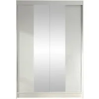 MIRJAN24 Kleiderschrank Lino II (Schiebetürenschrank mit Kleiderstange, Spiegel) Schlafzimmerschrank, Garderobenschrank mit 2-türig
