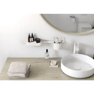 hansgrohe WallStoris Badezimmerset 27968700 aus Kunststoff, Mattweiß