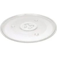 BAYLI Mikrowellenteller Mikrowellenteller 27 cm, Drehteller für Mikrowelle, Glasteller aus