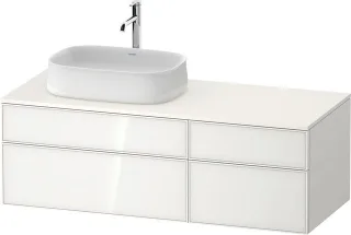 Duravit Zencha Konsolenwaschtischunterbau wandhängend Weiß n/a & Supermatt 1300x550x442 mm - ZE48260 ZE4826064840000