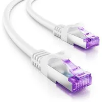 deleyCON deleyCON 15m RJ45 Patchkabel SFTP PiMF Netzwerkkabel mit CAT7 LAN-Kabel
