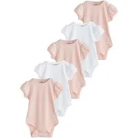 Next Kurzarmbody Babybodys mit Lochstickerei im 5er-Pack (5-tlg)