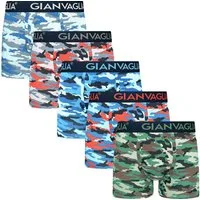 GIANVAGLIA Boxershorts Herren Boxershorts 5er Pack Baumwolle mit verschiedenen Drucken (5er-Pack)