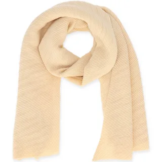 Halsüberkopf Accessoires - 180x70 Schal Plissée Uni sahne - Gr. - OS