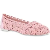 VAN HILL 21592336 TH F169-21(F109-11)[TH] Damen Ballerinas Pink 36 Ballerina Damen Klassische Ballerinas Slippers Bequeme Spitze Stoff