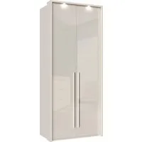 OTTO home Kleiderschrank Piano, inklusive Rahmen und Beleuchtung, soft-close-Funktion (viele Breiten zur Auswahl, 226cm hoch) beige oder weiß, UV lackiert, Hochglanzfronten, FSC-zertifiziert