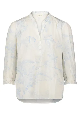 CARTOON - Casual-Bluse weiß/blau - Gr. - 44