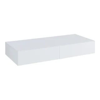 [en.casa] Wandregal, Weiß, Holzwerkstoff, 80x12x35 cm, Wohnzimmer, Regale, Wandregale