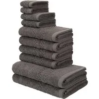 OTTO home Handtuch Set Regona, als 10 tlg Set und Serie, Premium Handtücher, 500 gr/m², Frottier (Set, 10-St), Duschtücher, Handtücher, Gästetücher, Seiftücher, 5 Jahre Garantie