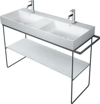 Duravit DuraSquare Metallkonsole Schwarz Matt 1265x451x740 mm - 0031174600 31174600