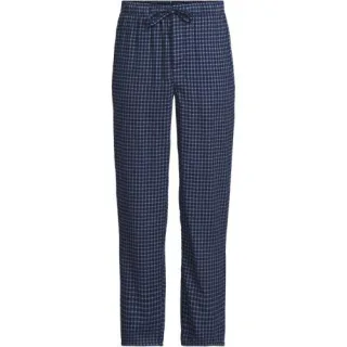 Flanell-Pyjamahose für Herren, Herren, size: regular, Blau, Baumwolle, by Lands' End