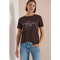 CECIL Print-Shirt Style Lea Sommershirt, Rundhals, Baumwolle, bedruckt