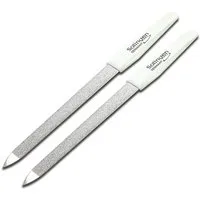 SMI Saphir-Nagelfeile 2 tlg Solingen Saphirnagelfeile Hohlfeile gewölbt/gebogen Nagelfeilen, 2-tlg., Fein und Grob