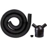 Absaugadapter-Set 4310630 schwarz, Ø 100mm > Ø 36mm