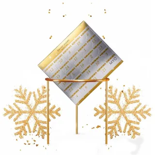 Adventskalender 24 Überraschungsjuwelen - Gold und Kristall