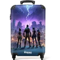 NoBoringSuitcases.com© Kinderkoffer Eine Gruppe von Kriegern blickt auf einen Sturm 55x35x20cm, 4 Rollen, Kinder Koffer Klein, Trolley Handgepäck, Reisekoffer