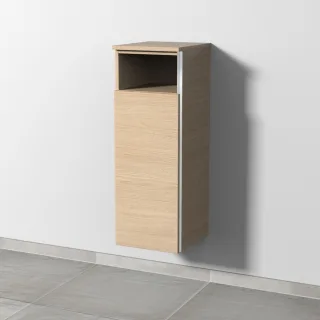 Sanipa 3way Mittelschrank mit 1 Tür und 1 offenem Fach, Eiche-Nordic, BR13048 BR13048