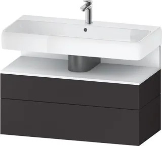 Duravit Qatego Waschtischunterbau wandhängend Graphit Supermatt 990x470x590 mm - QA4395018800000 QA4395018800000