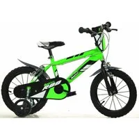 Dino Bikes Kinderfahrrad 16" R 88 Kinderfahrrad Jungen stabiler Rahmen Stützräder 4-7 Jahre, 1 Gang, mit Stützrädern und Frontschild