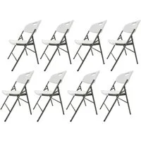 HTI-Living Klappstuhl Klappstuhl 8 Stück Weiß (Set, 8 St), Küchenstuhl Campingstuhl Bestuhlung Events