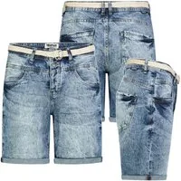 SUBLEVEL Bermudas Damen Jeans Shorts Bermuda Kurze Hose Short Denim 5- Pocket Sommer