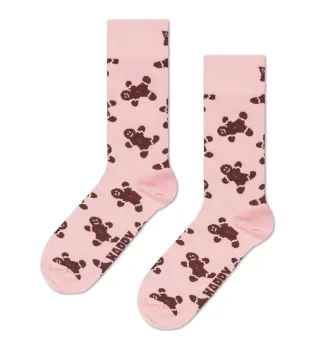 happy socks - Gingerbread Man Sock Rosa - Gr. - 38