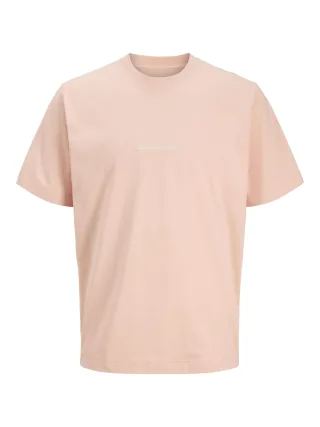 JACK&JONES - JORNORREBRO EMB TEE SS CN NOOS JNR Peach Melba - Gr. - 164