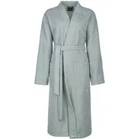 Cawö Damenbademantel Damen Bademantel mit Kimono Kragen, Midi, Baumwolle, Kimono-Kragen, Gürtel, Baumwolle