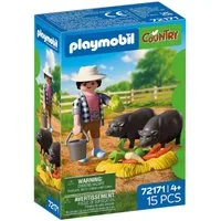 Playmobil® Landwirt mit Hängebauchschwein (72171), Country Konstruktions-Spielset