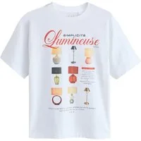 Next T-Shirt Rundhals-T-Shirt mit Grafikprint, Lampen (1-tlg)