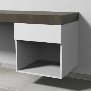 Sanipa Anbau-/Solitärschrank 2morrow (P2353) 510x500x520 Weiß-Matt, P235301 P235301