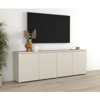 OTTO home Sideboard Modo, Breite 200 cm, moderne grifflose Kommode 4Türen, Anrichte mit viel Stauraum, Einlegeböden verstellbar