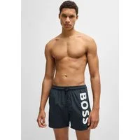 BOSS Badeshorts Octopus Mit BOSS Logoschriftzug, elastischer Taillenbund mit Kordel