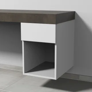 Sanipa Anbau-/Solitärschrank 2morrow (P1351) 510x350x520 Weiß-Soft, P135143 P135143