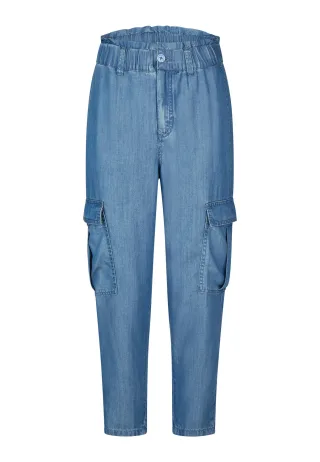 Marc Aurel - Hose aus leichtem Indigo-Lyocell - Gr. - 42