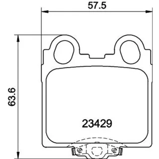 Hella Bremsbel?ge hinten Lexus Gs Is Sc