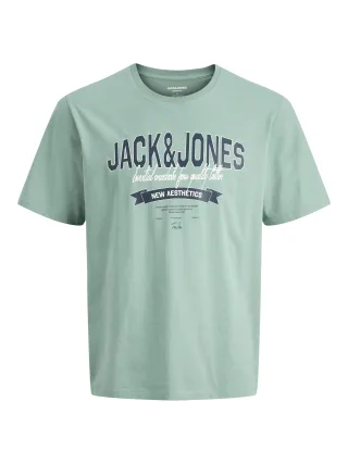 JACK&JONES - JJELOGO TEE SS O-NECK 2 COL SS26 SN JNR Mineral Blue - Gr. - 152