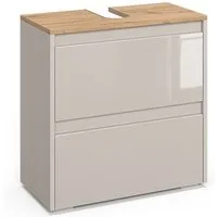 Vicco Waschbeckenunterschrank Majest, Cashmere/Artisan, 60.1 x 62 cm mit 2 Schubladen (1-St)