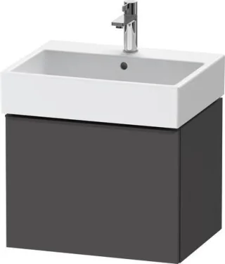 Duravit D-Neo Waschtischunterbau wandhängend Graphit Matt 584x442x440 mm - DE42710BD490000 DE42710BD490000