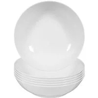 Seltmann Weiden Schale Rondo/Liane Salatschalen ø 18,6 cm 6er Set, Porzellan, (6x Schale, 6-tlg)
