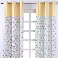 Homescapes Gardine Gardinen Polka Dots & Streifen bunt 2er Set 182 x 137 cm