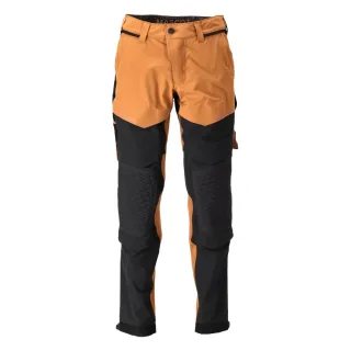 MASCOT Herren Hose mit Knietaschen CUSTOMIZED Nussbraun / Schwarz 49 - 22279-605-5409-76C49