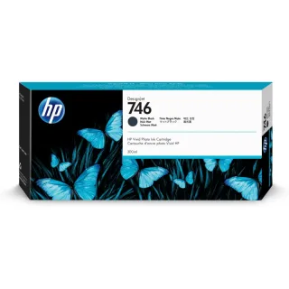 Original P2V83A HP 746 DNJ Tinte matt black 300ml