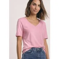 STREET ONE T-Shirt Style Ada Sommershirt mit Herzausschnitt