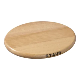 Staub Specialities Untersetzer magnetisch 21 cm, oval, Buche